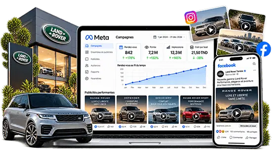 Campagne Facebook pour Land Rover Tunisie